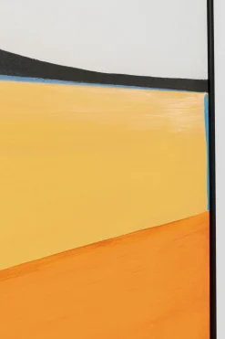 Gerahmtes Bild Abstract Shapes Orange 73x143cm