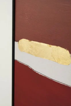 Gerahmtes Bild Abstract Shapes Pink 73x143cm