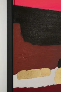 Gerahmtes Bild Abstract Shapes Pink 73x143cm