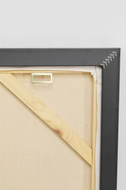 Gerahmtes Bild Abstract Schwarz 80x120cm