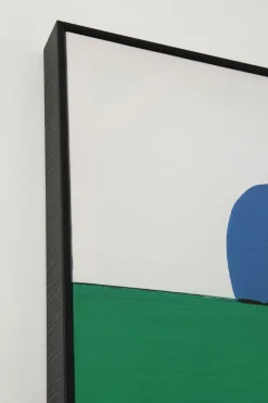 Gerahmtes Bild Abstract Shapes Grün 73x143cm