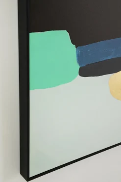 Gerahmtes Bild Abstract Shapes Grün 73x143cm