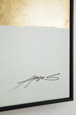 Gerahmtes Bild Abstract Shapes Grün 73x143cm