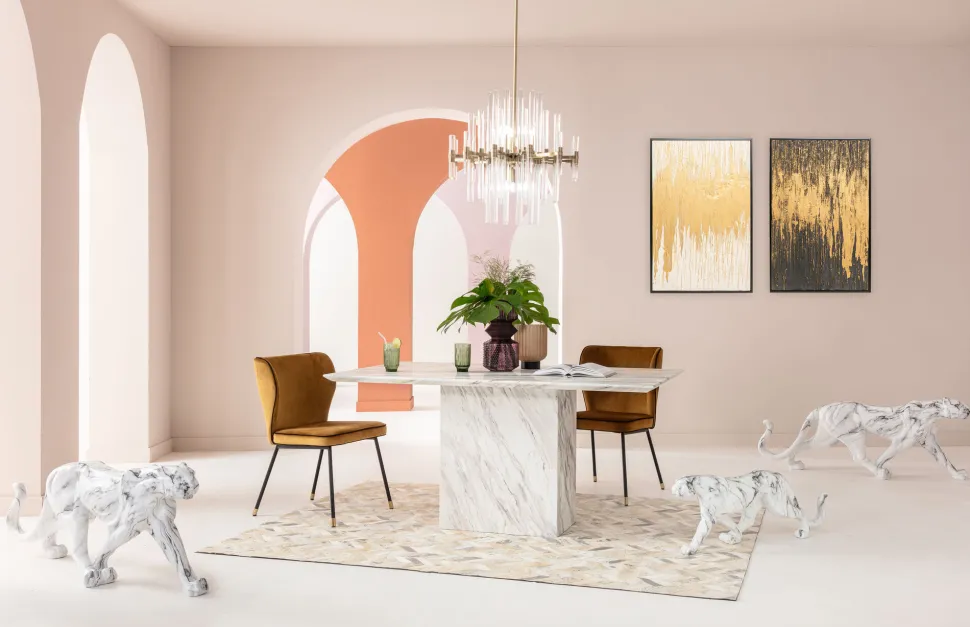 Gerahmtes Bild Abstract Weiß 80x120cm