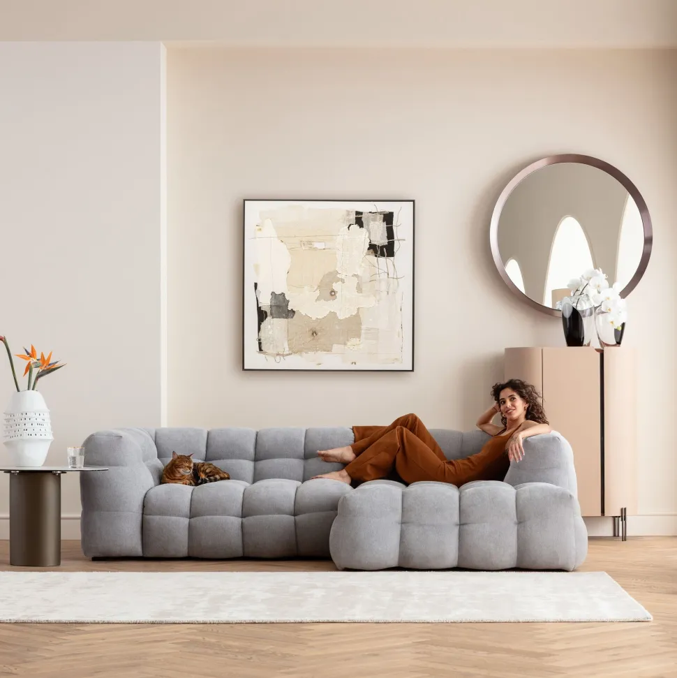 Gerahmtes Bild Arty Collage 120x120cm