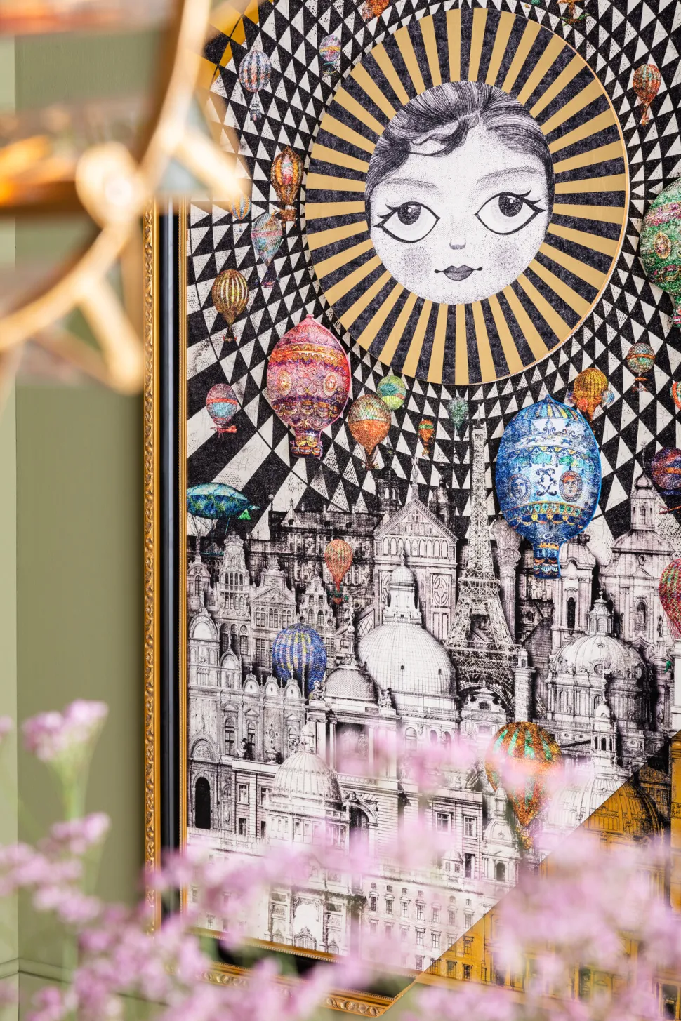 Gerahmtes Bild Balloons 160x260cm