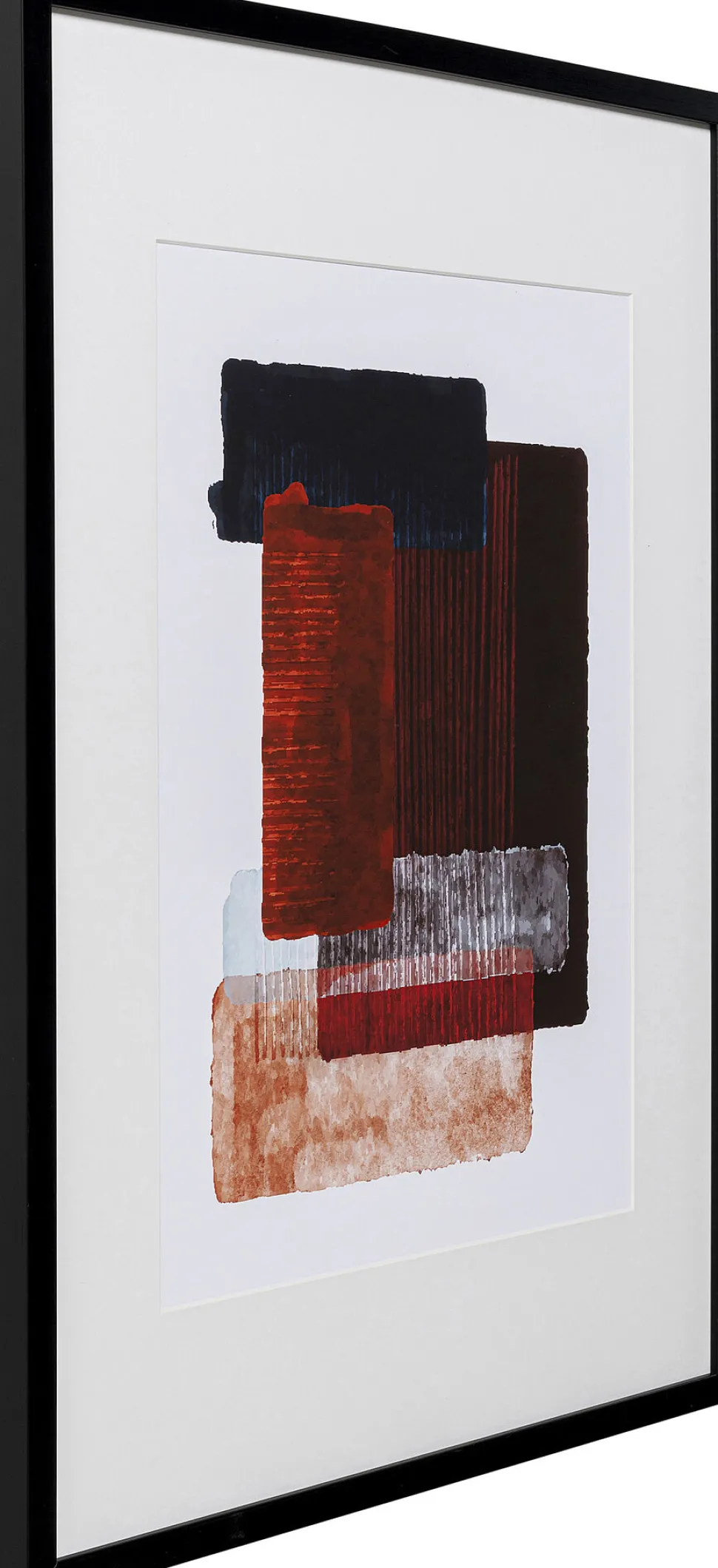 Gerahmtes Bild Box Back Rot 60x80cm