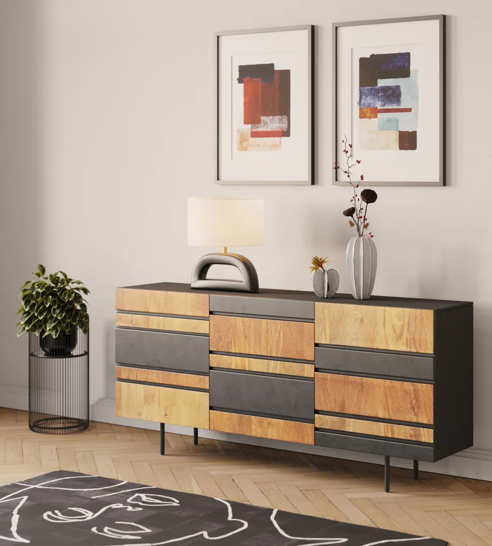 Gerahmtes Bild Box Back Rot 60x80cm