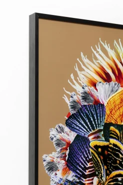 Gerahmtes Bild Flower Hair 120x120cm