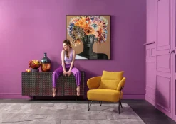 Gerahmtes Bild Flower Hair 120x120cm