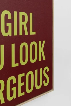 Gerahmtes Bild Go Girl 50x70cm