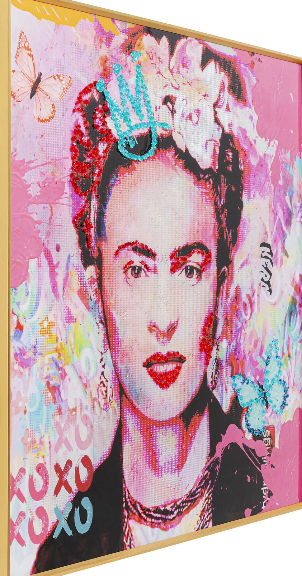 Gerahmtes Bild La Viva Mexico 100x100cm