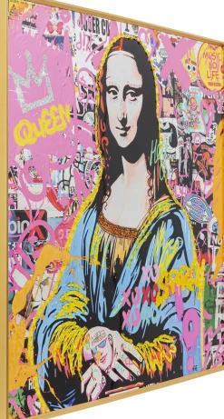 Gerahmtes Bild La Viva Woman 100x100cm