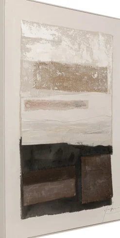 Gerahmtes Bild Lontano Braun 90x120cm