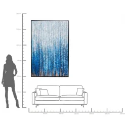 Gerahmtes Bild Rain Shower 120x180cm