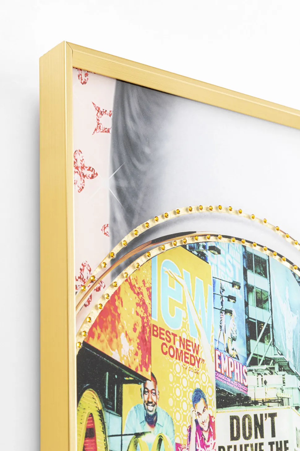 Gerahmtes Bild Times Square View 80x80cm