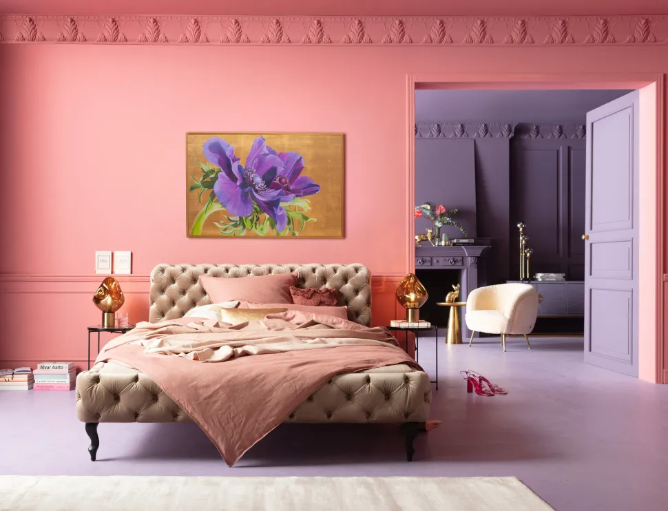 Gerahmtes Bild Violet 150x100cm