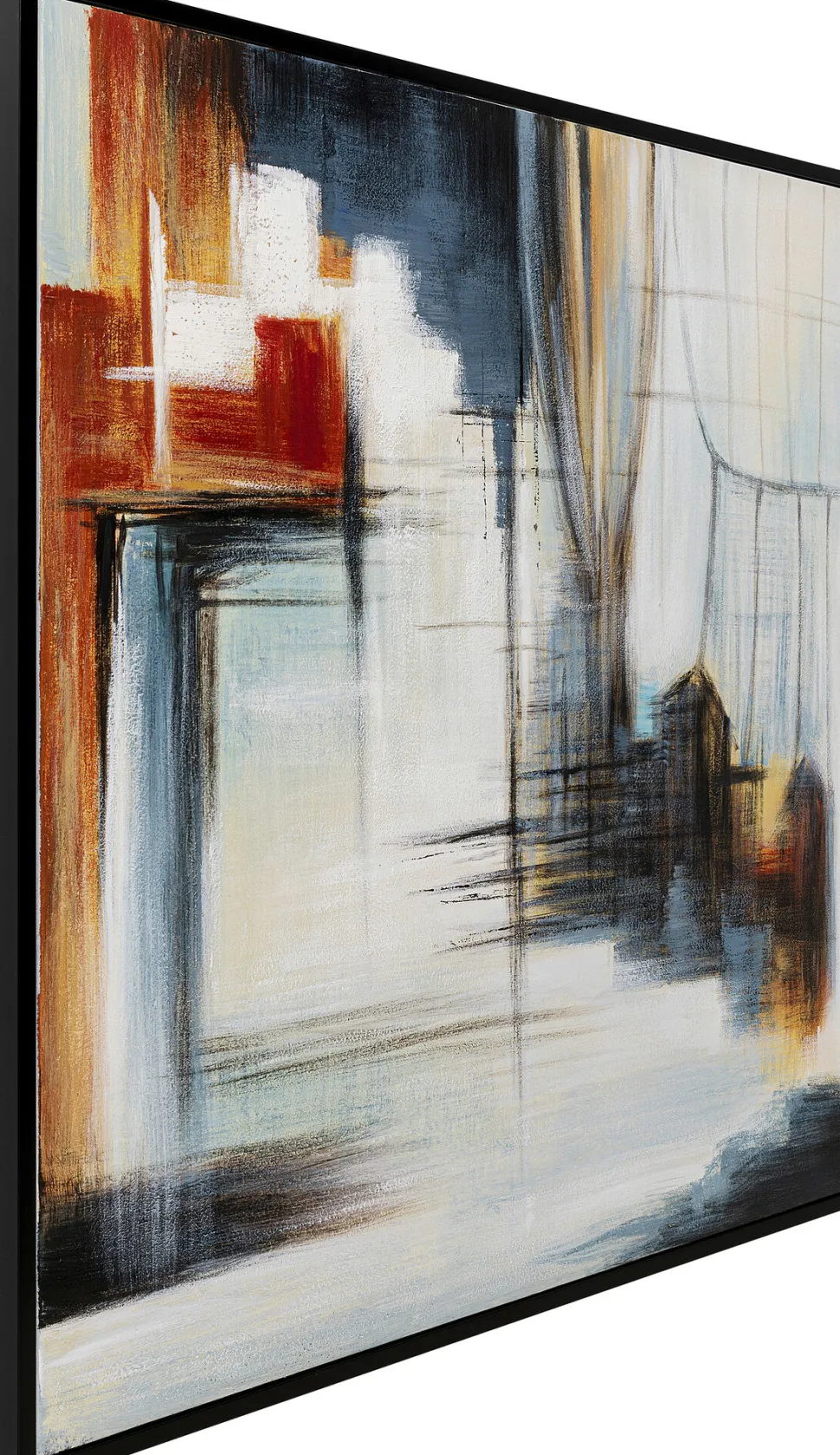 Gerahmtes Bild Visione Front 100x100cm