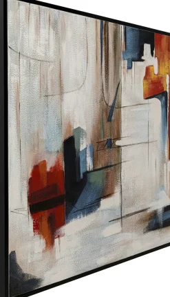 Gerahmtes Bild Visione Obliquo 100x100cm