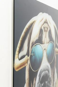 Glasbild Fashion Dog 60x80cm