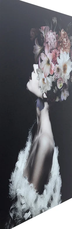 Glasbild Flowery Beauty 80x120cm