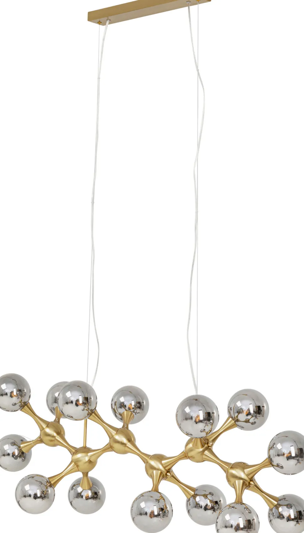 Hängeleuchte Atomic Balls Brass 190cm