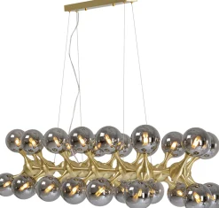 Hängeleuchte Atomic Balls Brass 140cm