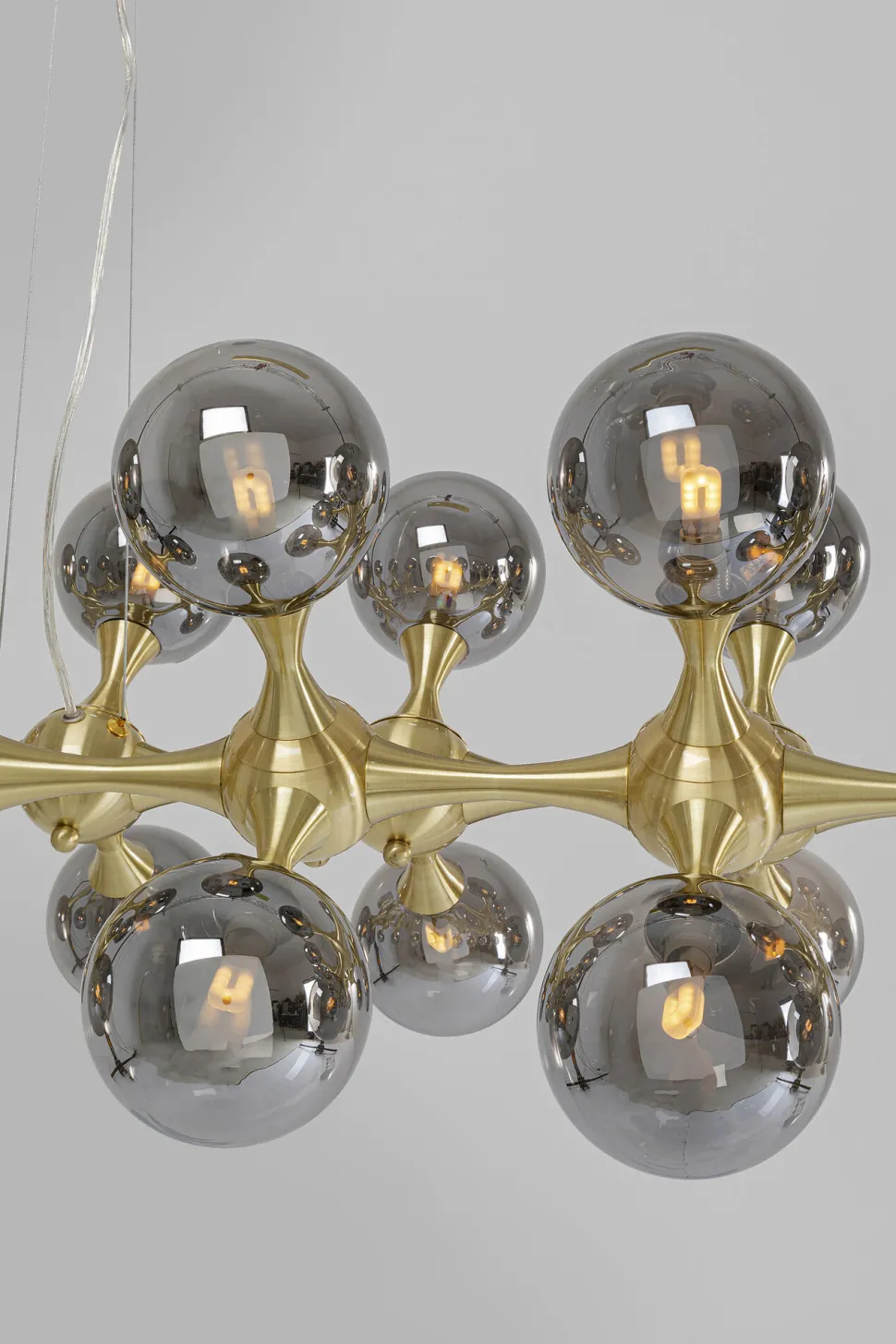 Hängeleuchte Atomic Balls Brass 140cm