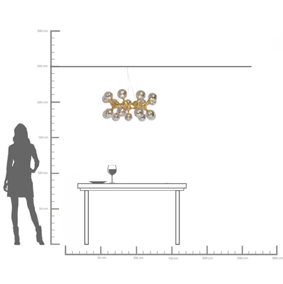 Hängeleuchte Atomic Balls Brass Ø74cm