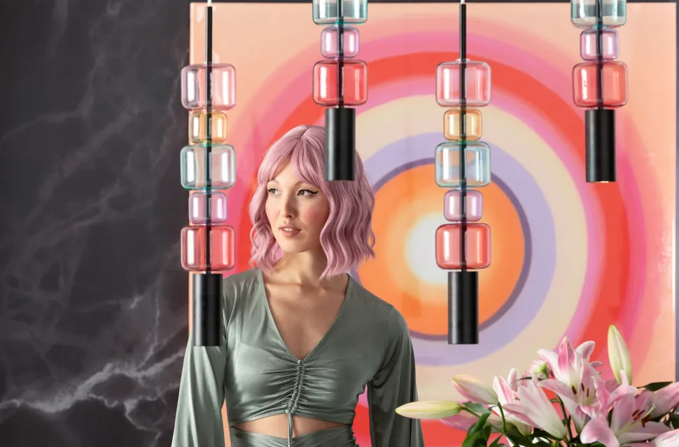 Hängeleuchte Candy Bar Colore 100cm