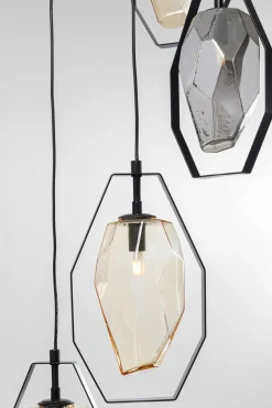 Hängeleuchte Diamond Fever Spiral Schwarz Ø42cm