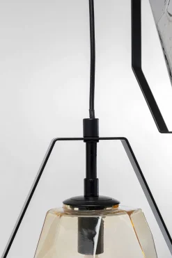 Hängeleuchte Diamond Fever Spiral Schwarz Ø42cm