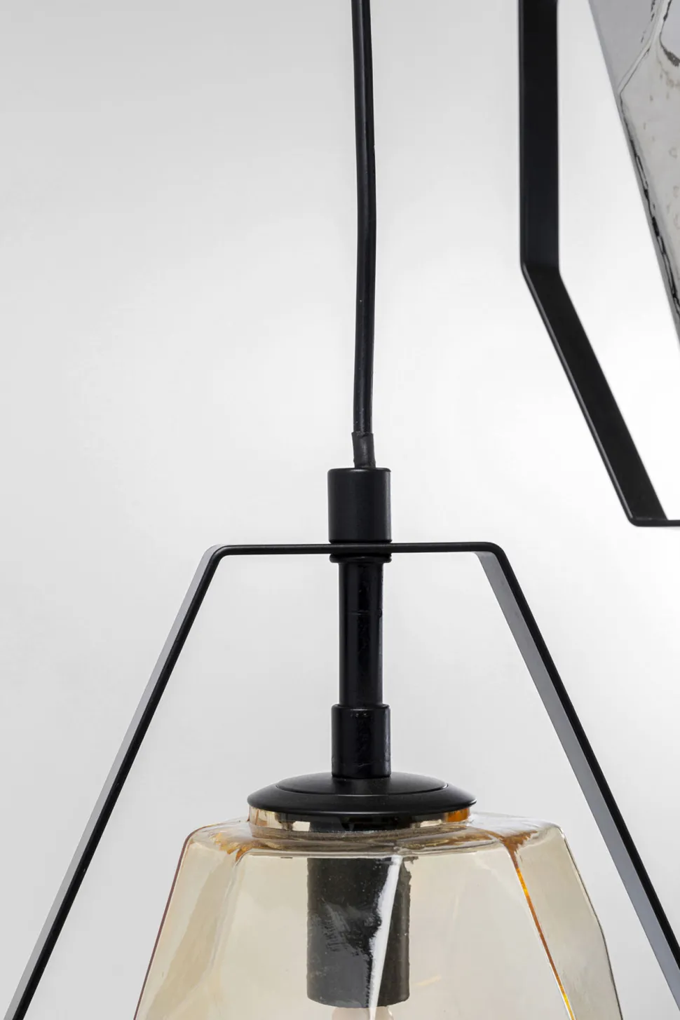 Hängeleuchte Diamond Fever Spiral Schwarz Ø42cm