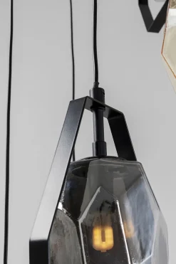 Hängeleuchte Diamond Fever Spiral Schwarz Ø42cm