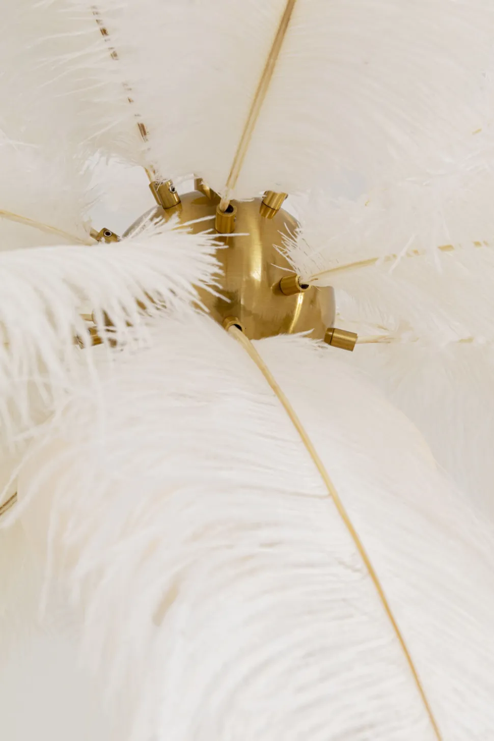 Hängeleuchte Feather Palm Weiß Ø87cm