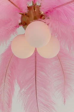 Hängeleuchte Feather Palm Pink Ø87cm