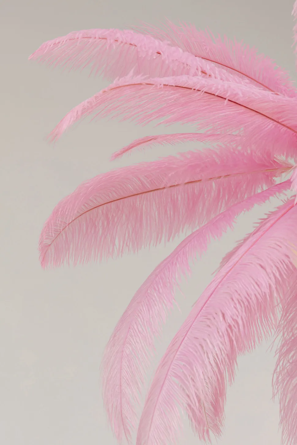 Hängeleuchte Feather Palm Pink Ø87cm