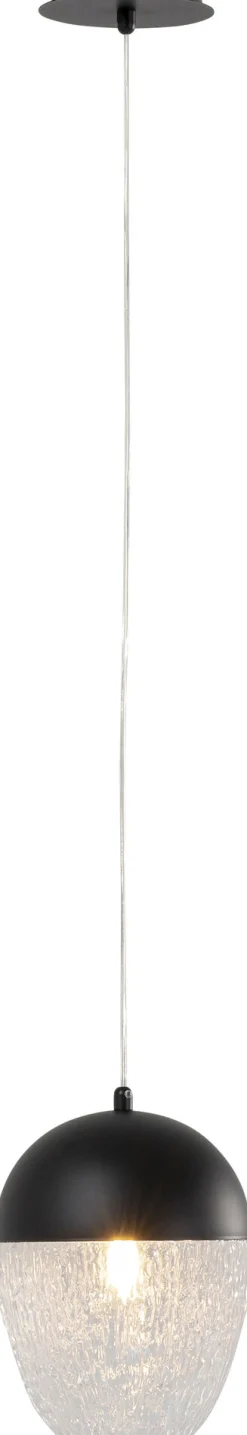 Hängeleuchte Frozen Schwarz Matt Ø20cm