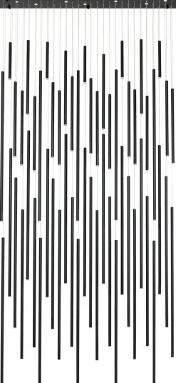 Hängeleuchte Living Vegas Deluxe Schwarz Matt LED