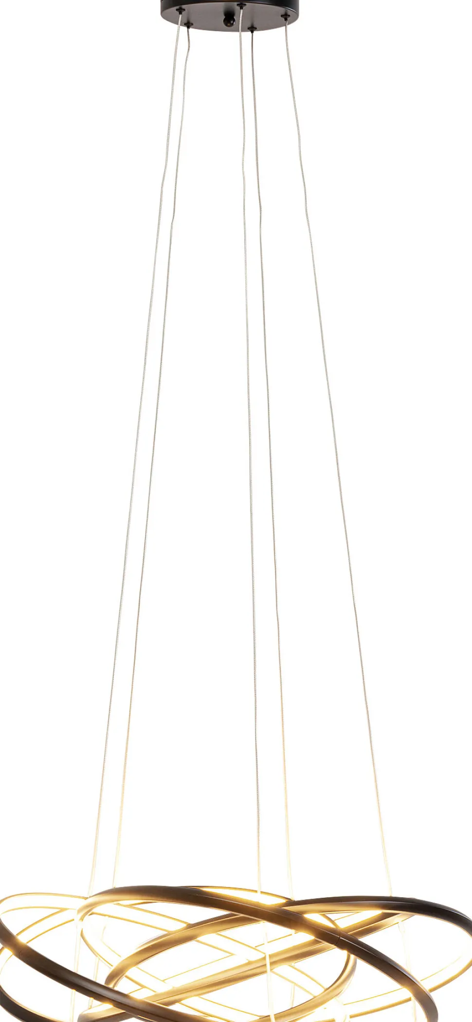 Hängeleuchte Saturn Schwarz Ø72cm