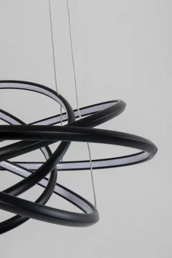 Hängeleuchte Saturn Schwarz Ø72cm