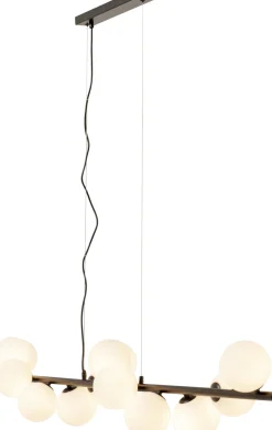 Hängeleuchte Scala Balls Milky Schwarz 150cm