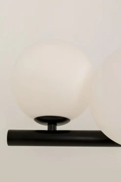 Hängeleuchte Scala Balls Milky Schwarz 150cm