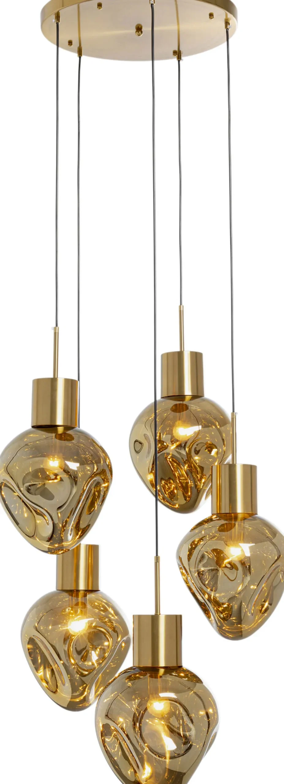 Hängeleuchte Supernova Amber Cinque Ø50cm