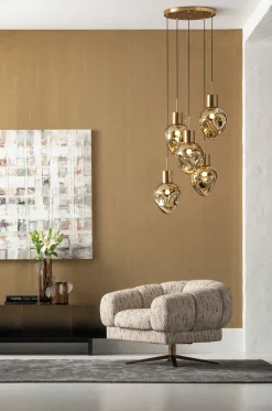 Hängeleuchte Supernova Amber Cinque Ø50cm