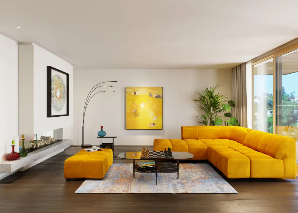 Hocker Belami Velvet Amber