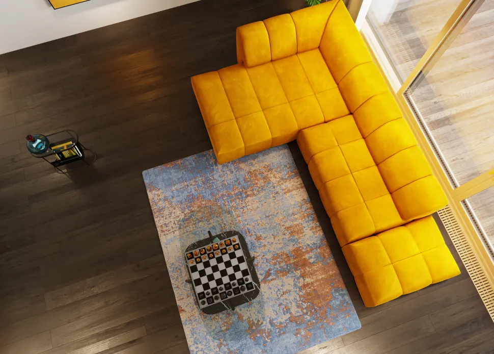 Hocker Belami Velvet Amber