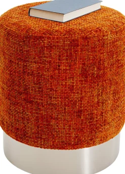 Hocker Berry High Silber Orange Ø39cm