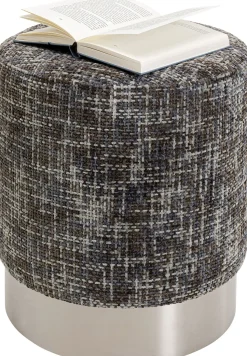 Hocker Berry High Silber Dunkelgrau Ø39cm