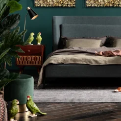 Hocker Cherry Dunkelgrün Brass Ø35cm